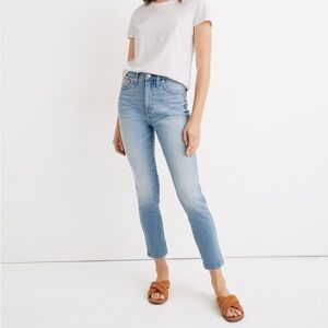Madewell 10" High-Rise Skinny Crop Jeans in Horne Wash